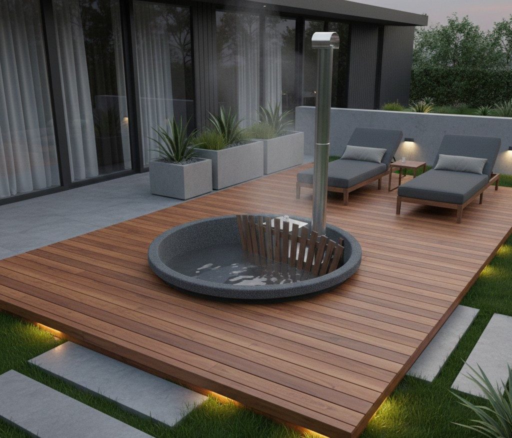 Finn Art Blockhaus Whirlpool 180 Premium Innenofen