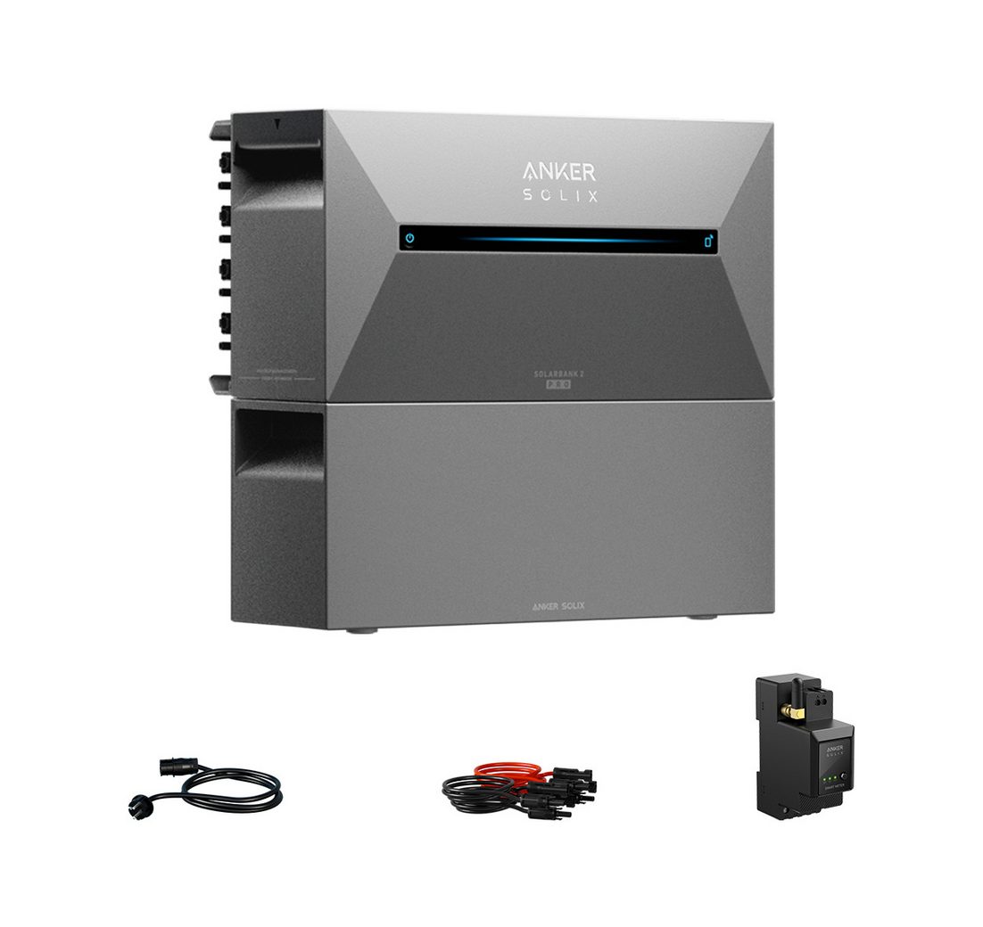 Anker Balkonkraftwerk Anker Solix Solarbank 2 E1600 Pro Speicher mit Zusatzsakkus