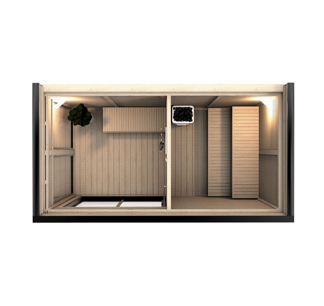 (Holzsauna) Hergestellt in Europa