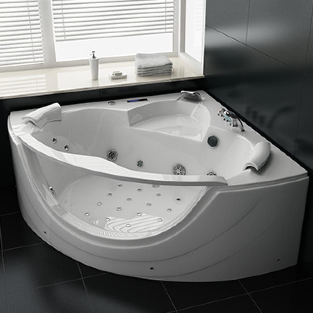 PureHaven Whirlpool 150x150 cm elegantes Design Heizung Lichttherapie Soundsystem