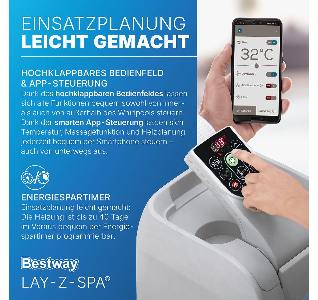 2 verschiedene Massageintensitäten