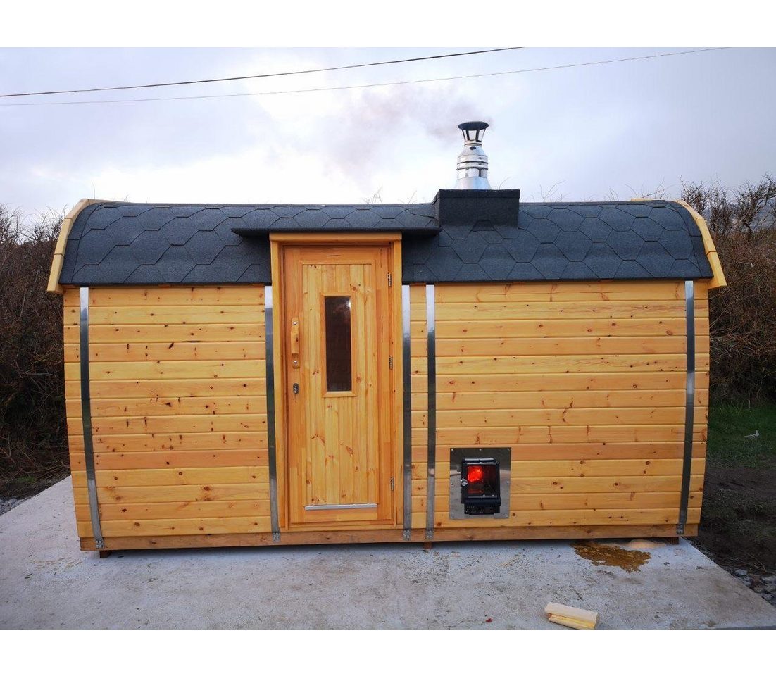JVmoebel Saunahaus Holzsauna für Garten