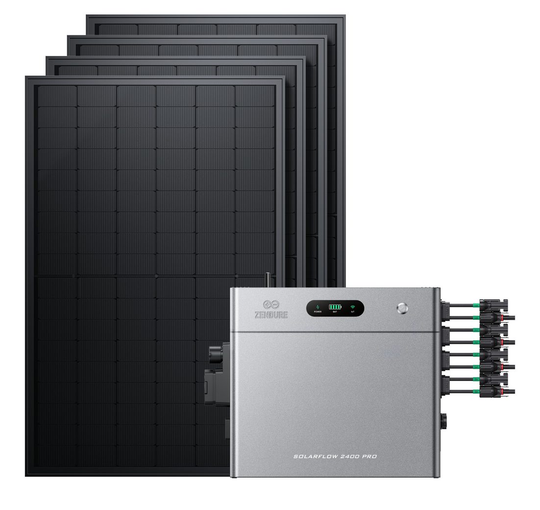SolarMars Balkonkraftwerk mit Speicher 2000W Zendure SolarFlow 2400 PRO