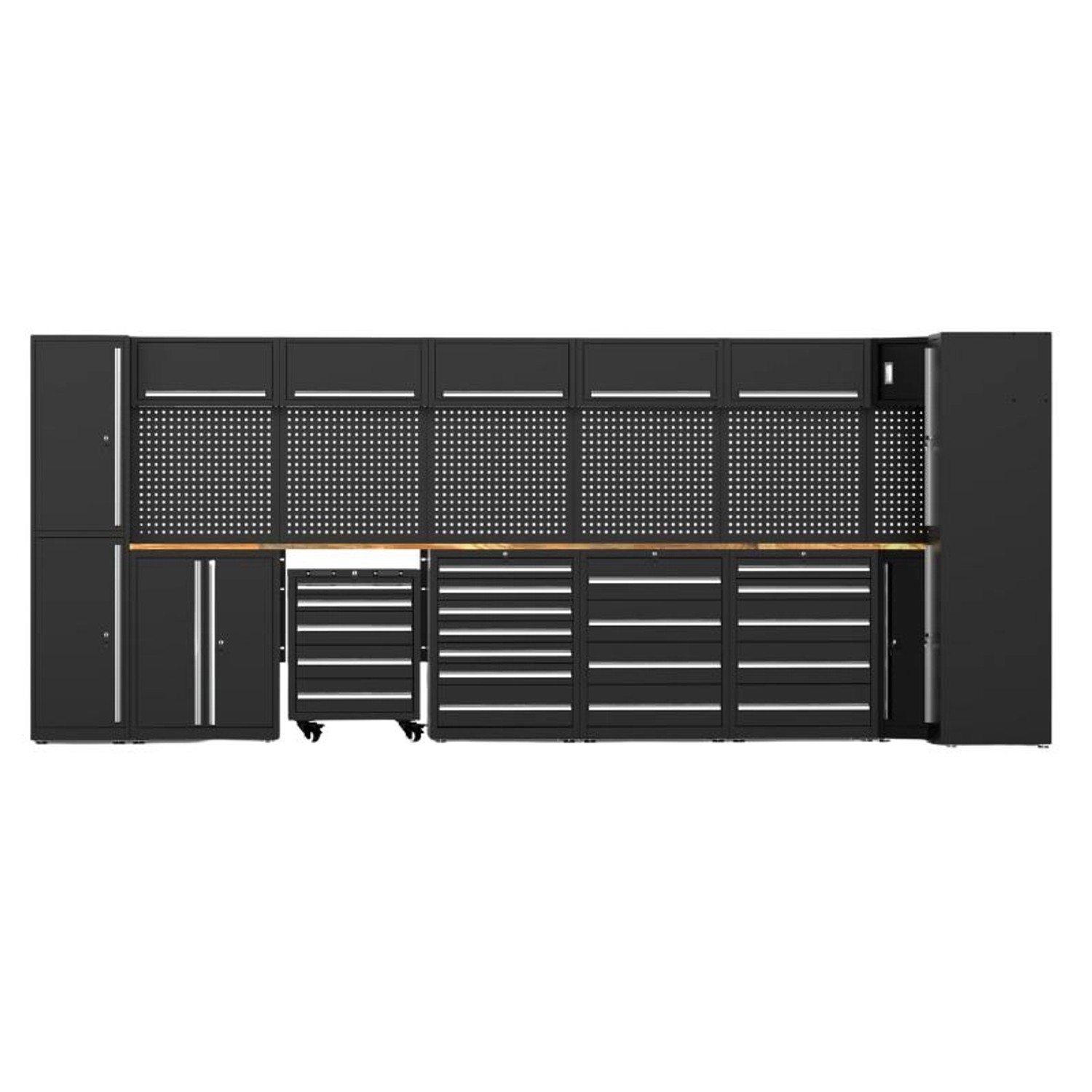 Galaflor Kombinierter Werkzeugschrank/Werkzeugwand mit Ecke 2025×5050×550 mm