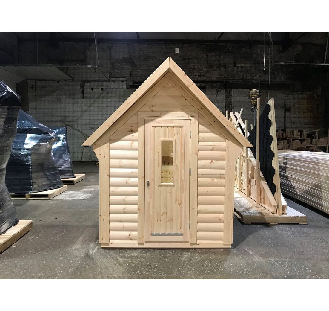 JVmoebel Saunahaus Holzsauna für den Garten