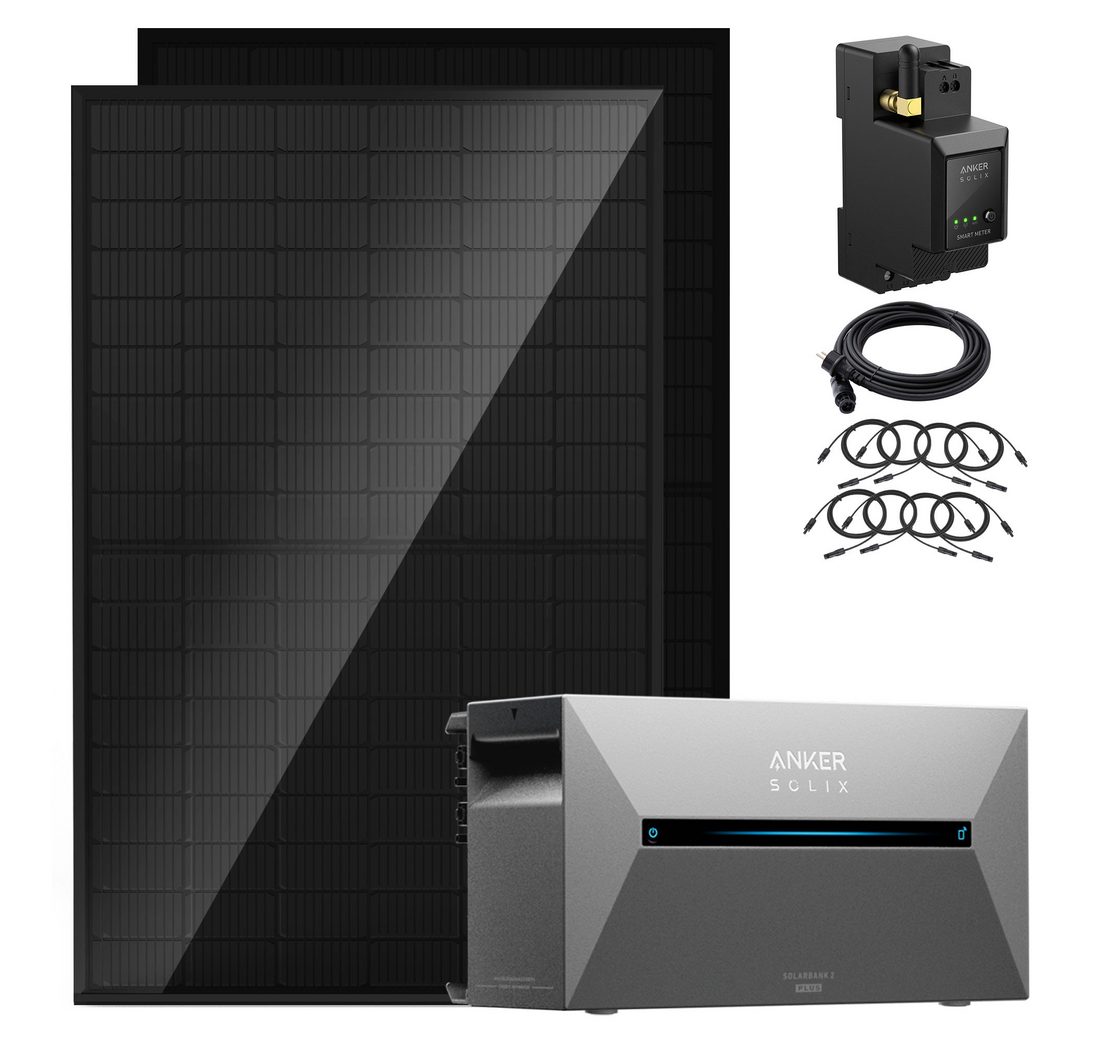 SolarMars Balkonkraftwerk mit Speicher Anker Solix Solarbank 2 E1600 Pro