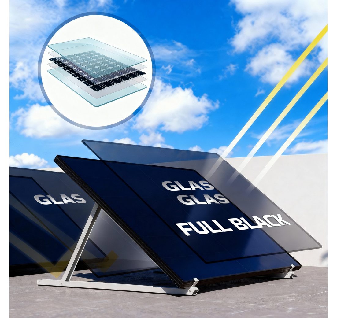 2x 500W N-Type Glas-Glas Bifacial Module)