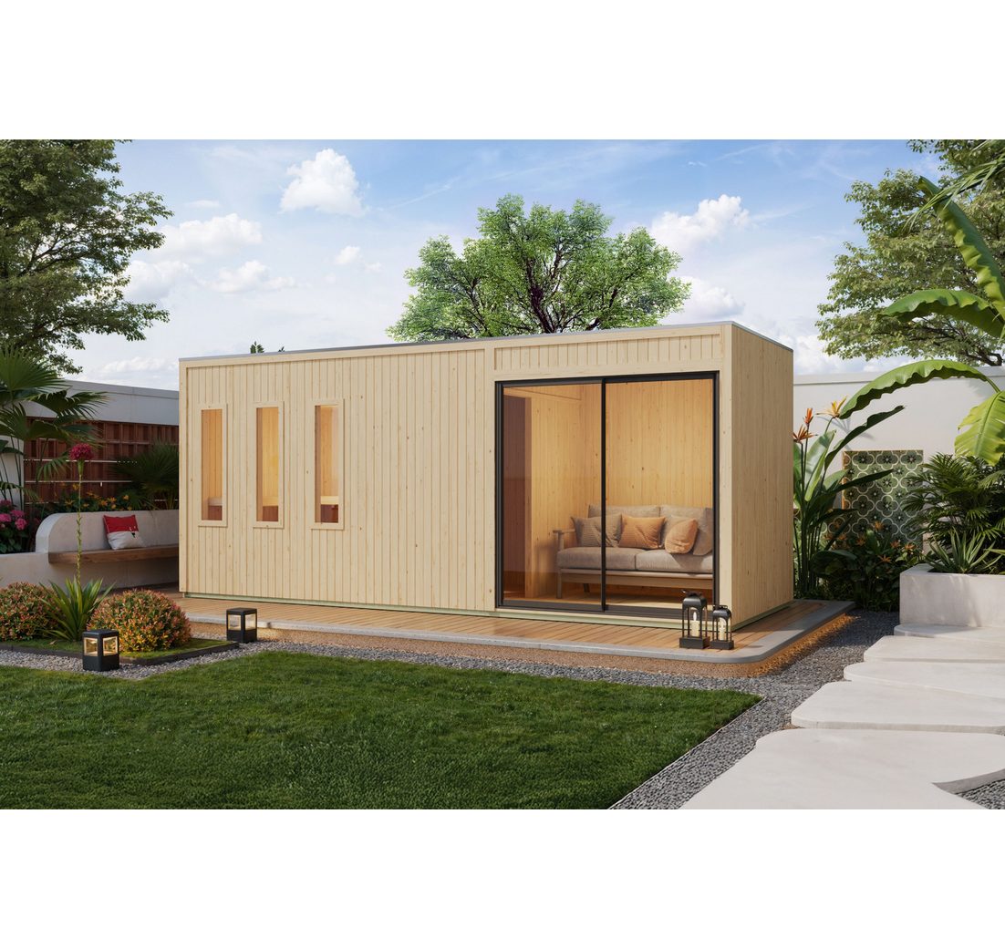 Karibu Saunahaus "Montana" naturbelassen