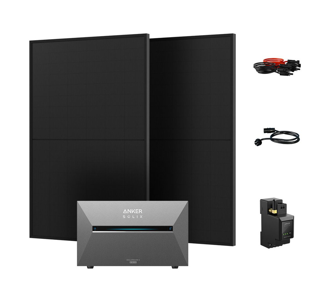 Anker Balkonkraftwerk 900W/1800W Solaranlage Anker SOLIX Solarbank 3 E2700 Pro