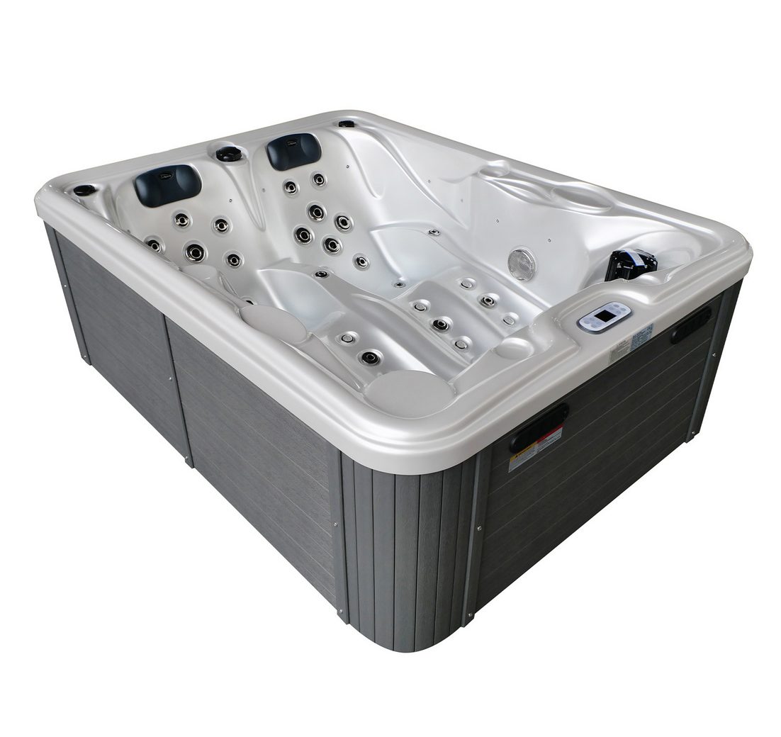 TroniTechnik Whirlpool Outdoor Whirlpool Bottaro Spa Weiß/Perlmutt 210x160