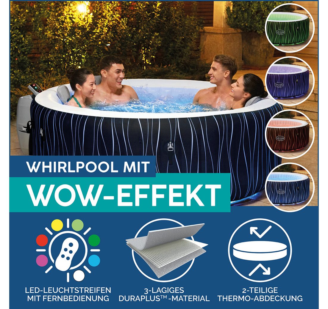 mit umlaufenden Farbwechsel-Leuchtstreifen