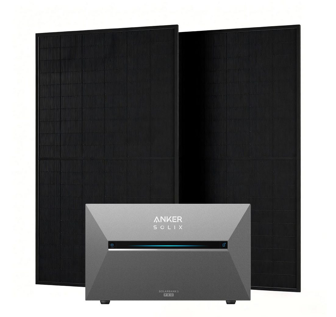 Anker Balkonkraftwerk Solix 1000W Photovoltaikanlage Komplettset mit Solarbank E2700 3 Pro