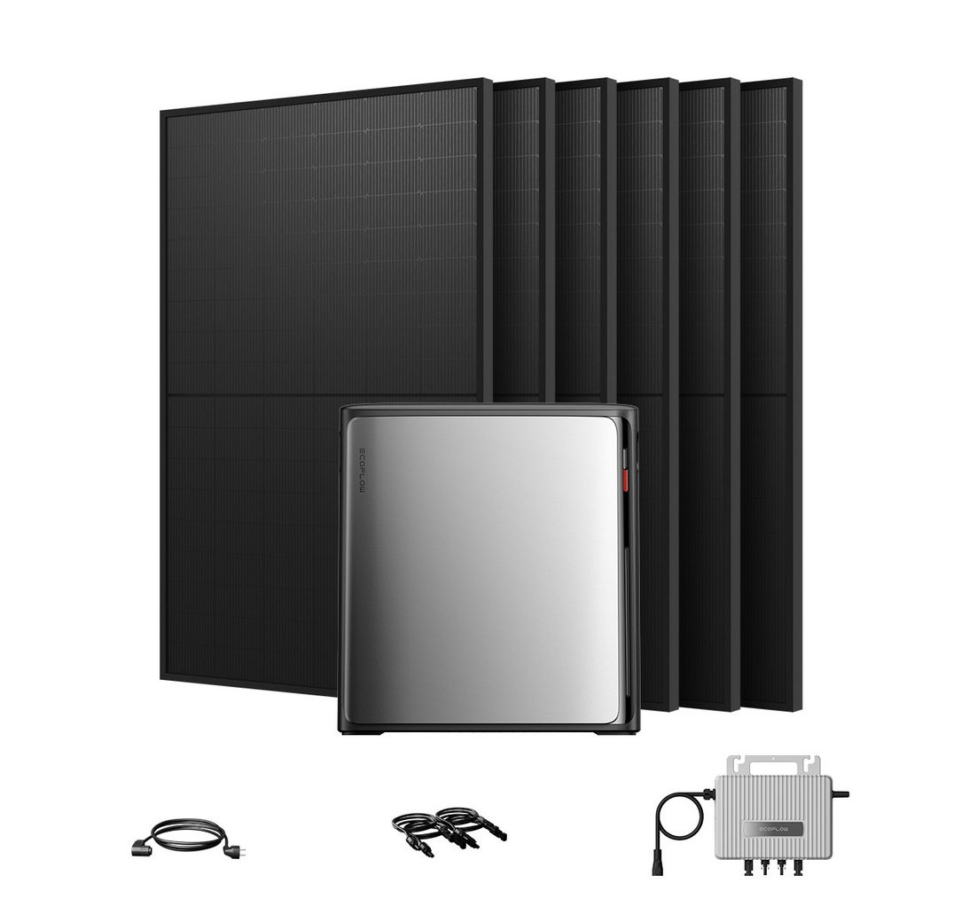 Ecoflow Balkonkraftwerk 2700W ECOFLOW STREAM Ultra X Speicher mit 800W Wechselrichter
