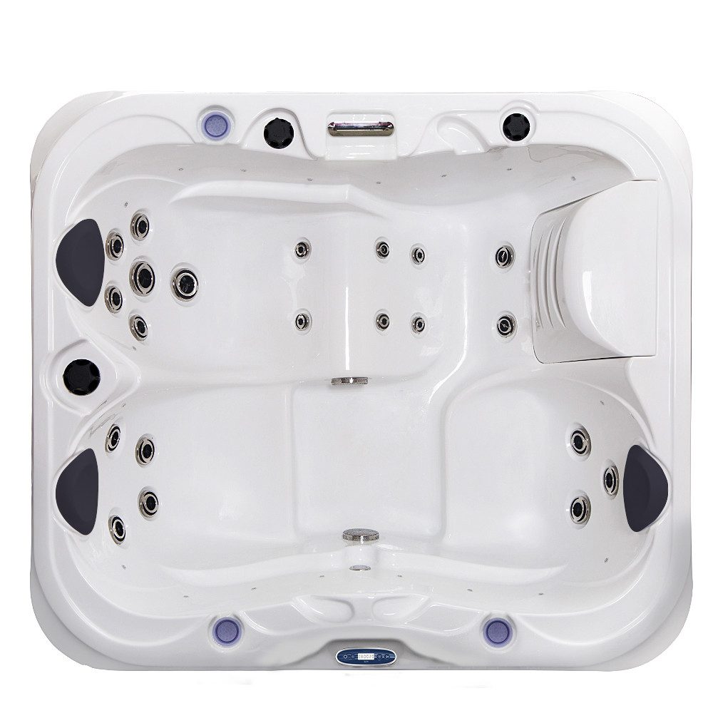 TroniTechnik Whirlpool Outdoor Whirlpool NISIDA weiß