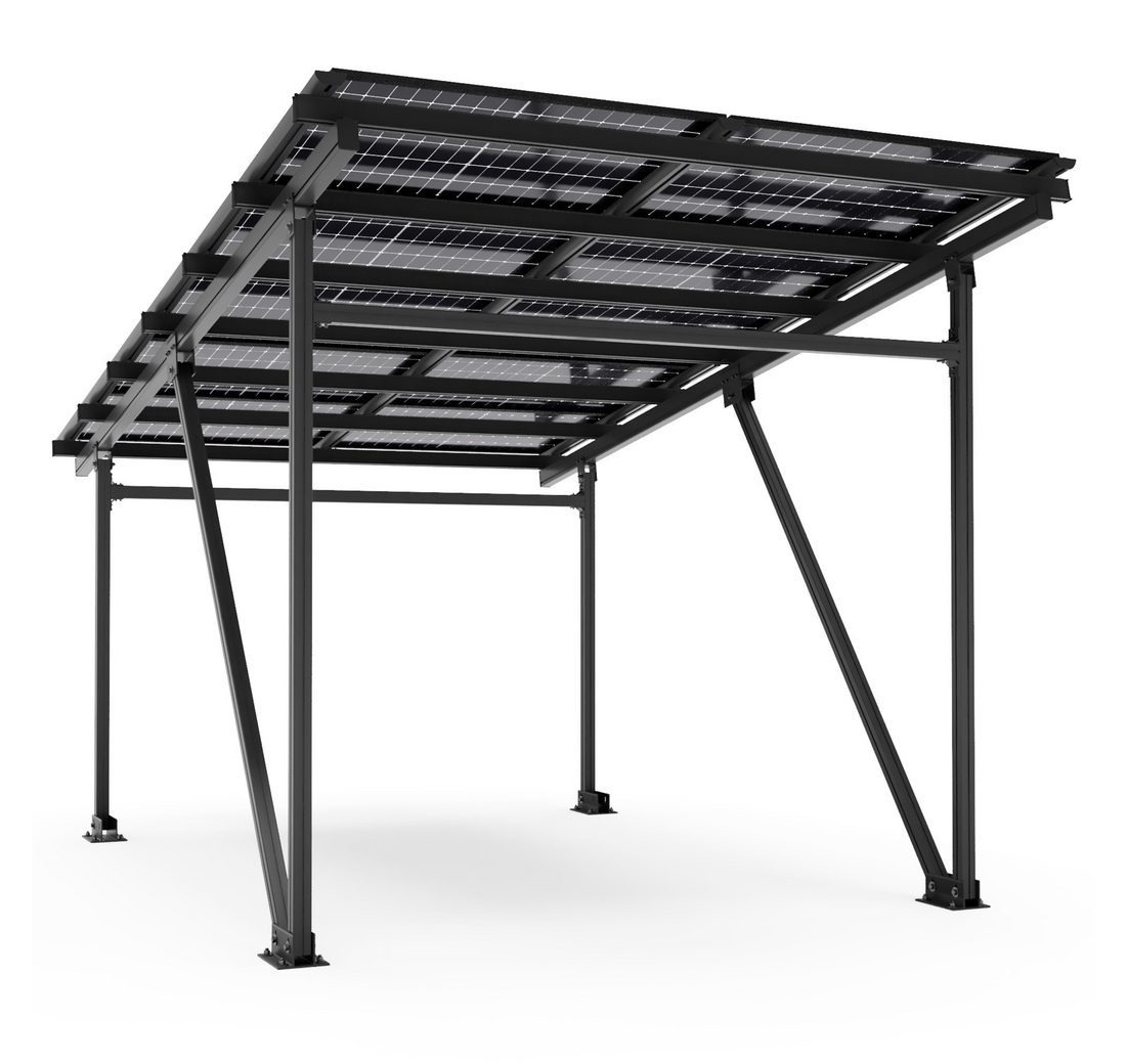 VESKA Solarmodul Solar Carport Glas/Glas PV Garage