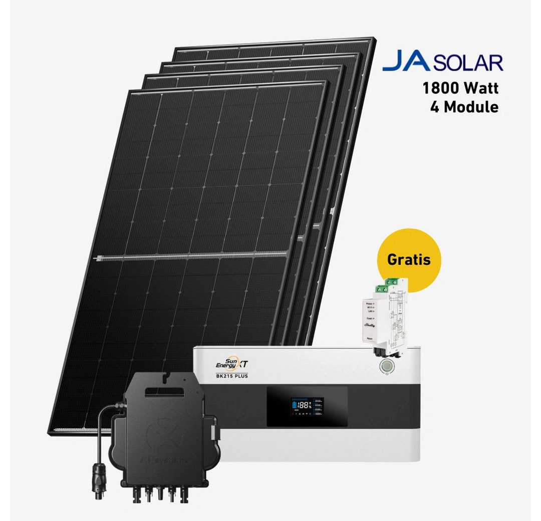 Balkonstrom Balkonkraftwerk 1800W + Speicher