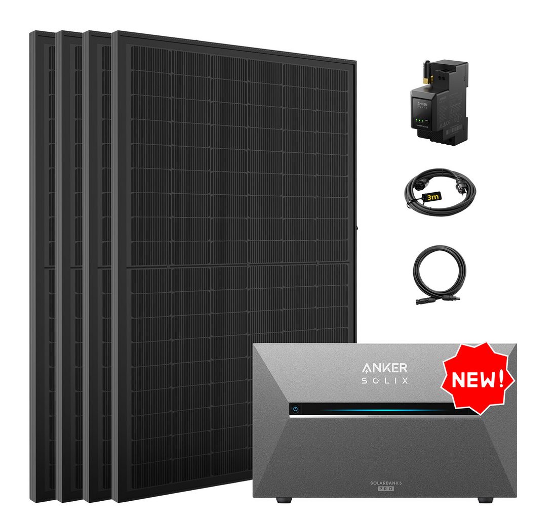 SolarMars Balkonkraftwerk mit Speicher 2000W Anker Solix Solarbank 3 E2700 Pro