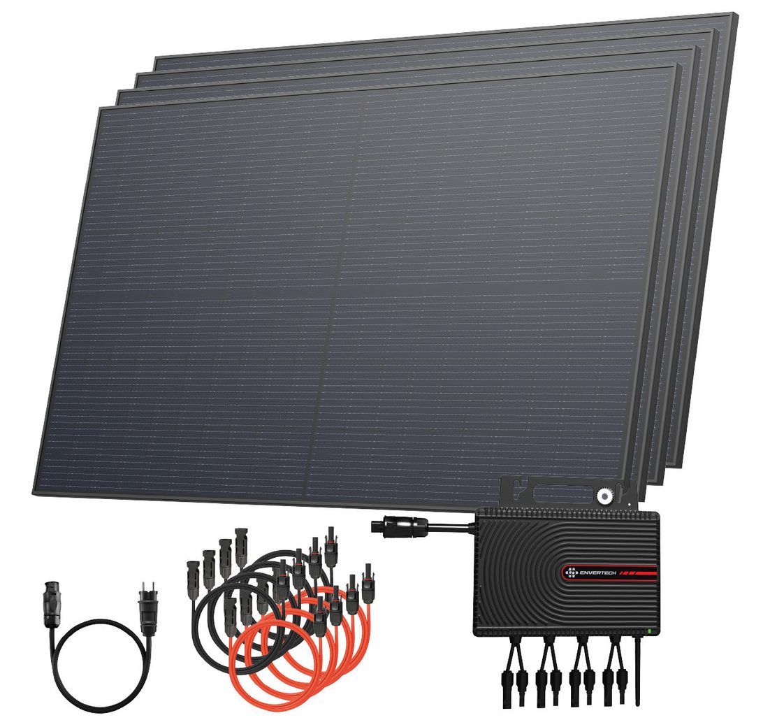 Solarway Balkonkraftwerk 2000 Wp / 800 Watt Envertech Wechselrichter