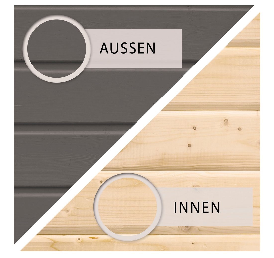 BxTxH: 276 x 276 x 210 cm