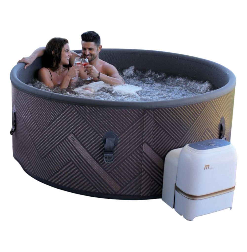DEKO VERTRIEB BAYERN Whirlpool Premium MSPA Whirlpool-aufblasbar Mono Outdoor Pool 6 Pers. WIFI APP