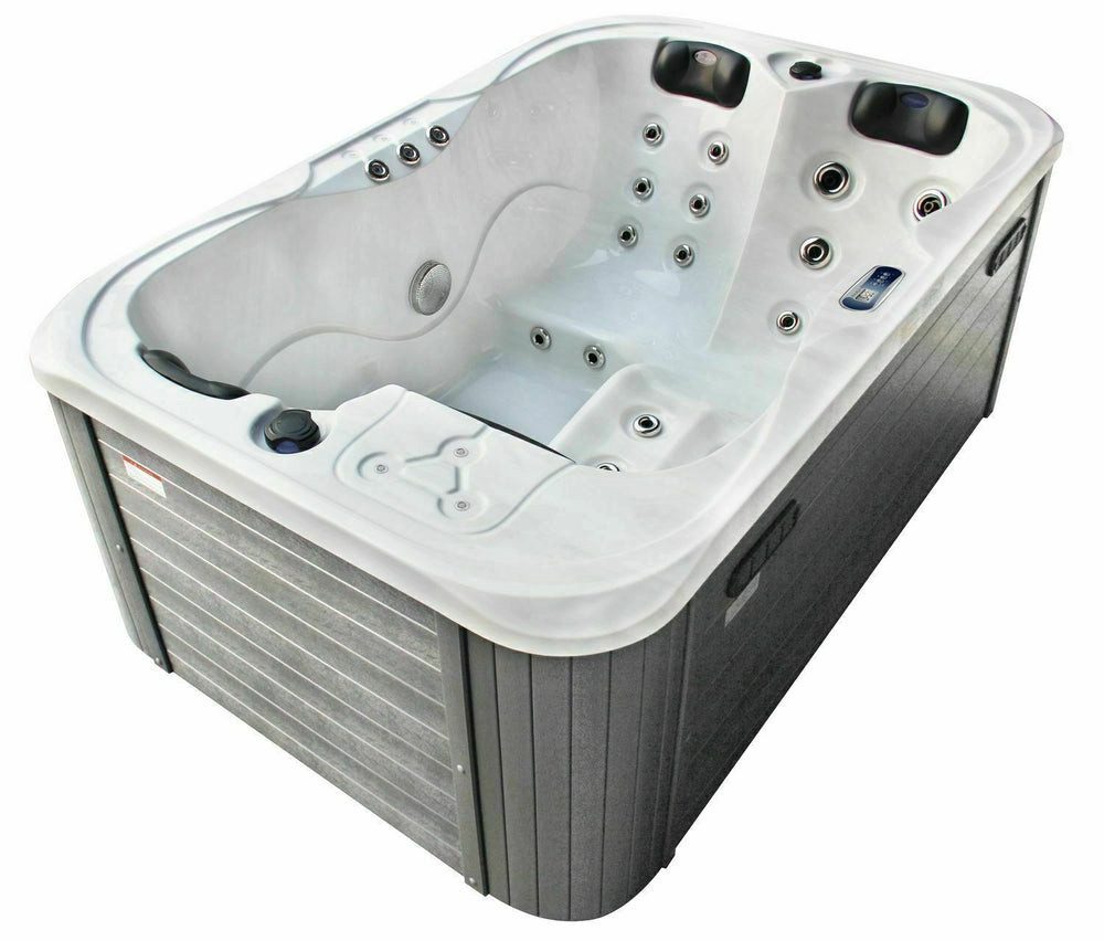 DEKO VERTRIEB BAYERN Whirlpool XXL Luxus SPA LED Whirlpool SET 195x127 cm Outdoor-Indoor Pool Ozon 3