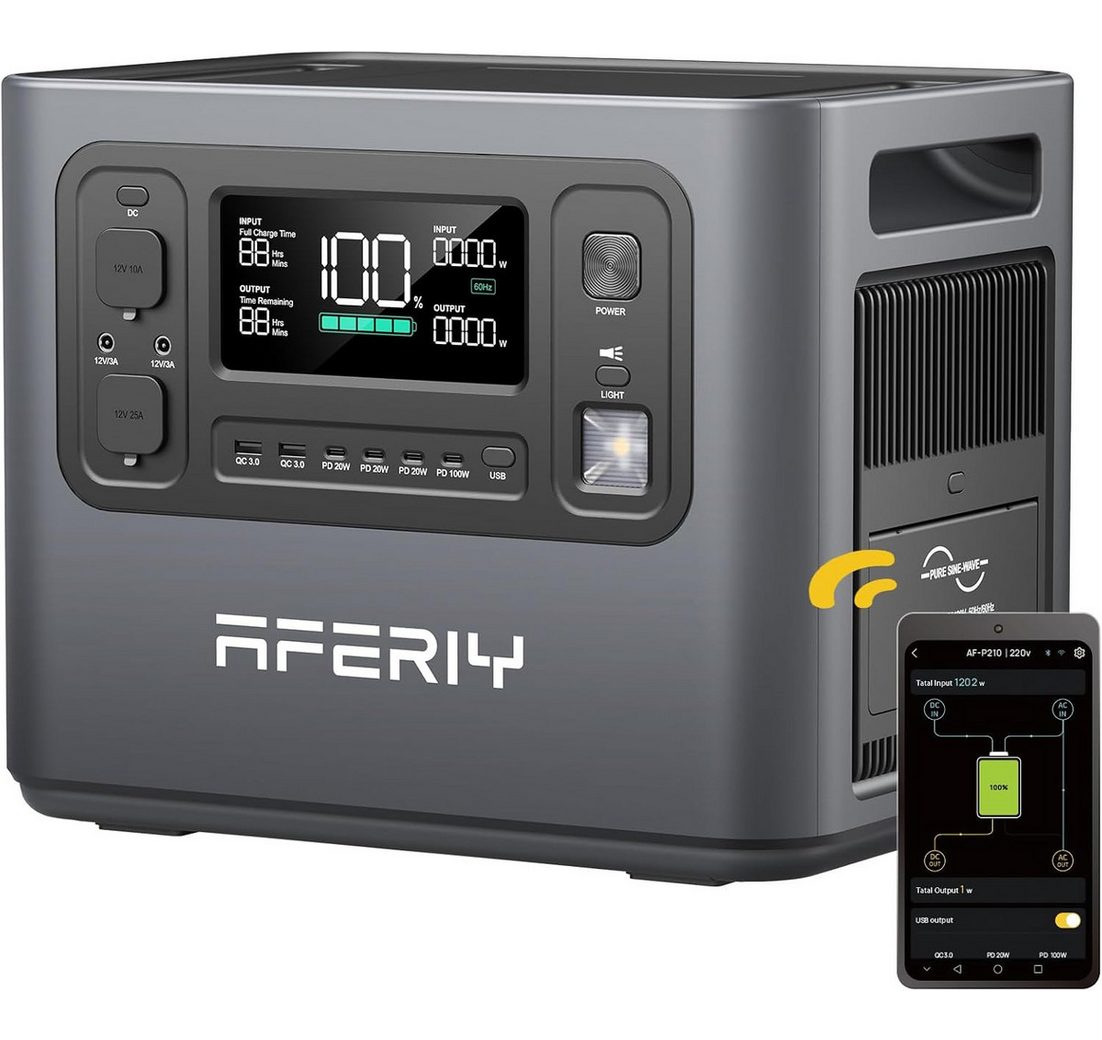 AFERIY Stromerzeuger 2400W Tragbare Powerstation