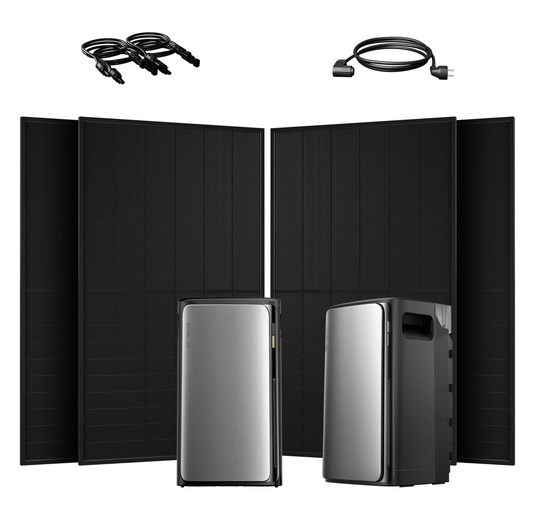 Ecoflow Balkonkraftwerk 2000W EcoFlow Stream Ultra All-in-One Speicher mit ECOFLOW STREAM AC