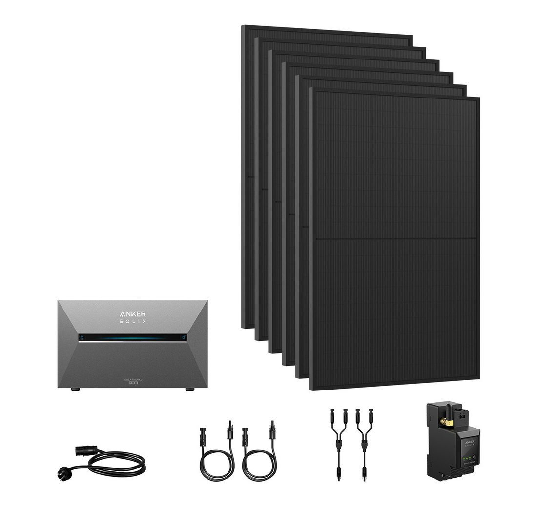 Anker Balkonkraftwerk 2700W Komplettset Solaranlage Anker SOLIX 3 E2700 Pro Speicher
