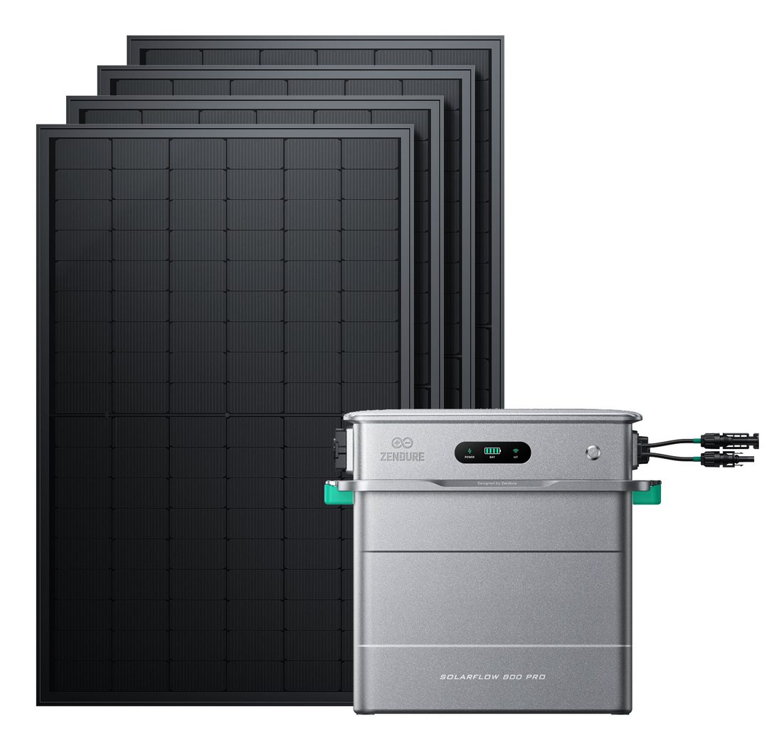SolarMars Balkonkraftwerk mit Speicher 2000W Zendure SolarFlow 800 PRO