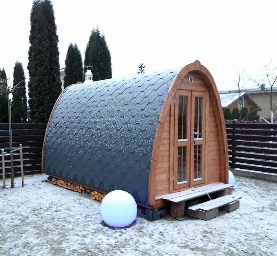 JVmoebel Saunahaus Holz Sauna für den Garten mit klassischem Design und Wellness-Funktion