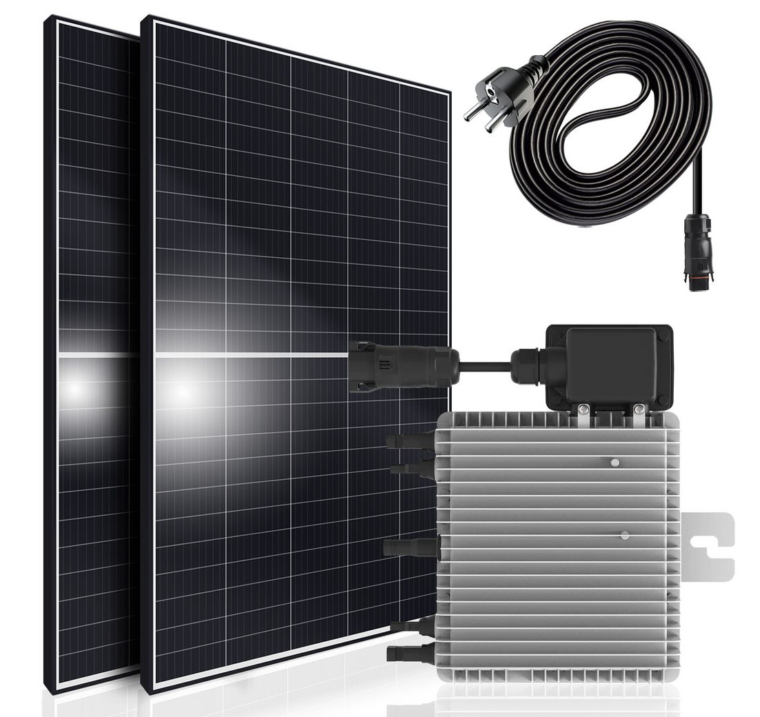 SUNNIVA Balkonkraftwerk Black Frame 900/800W Solaranlage