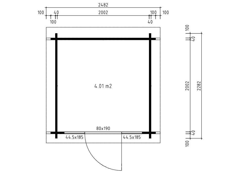 in Naturbelassen Inkl. Fußboden