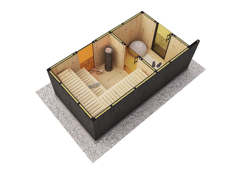 in Imprägniert Inkl. Fußboden