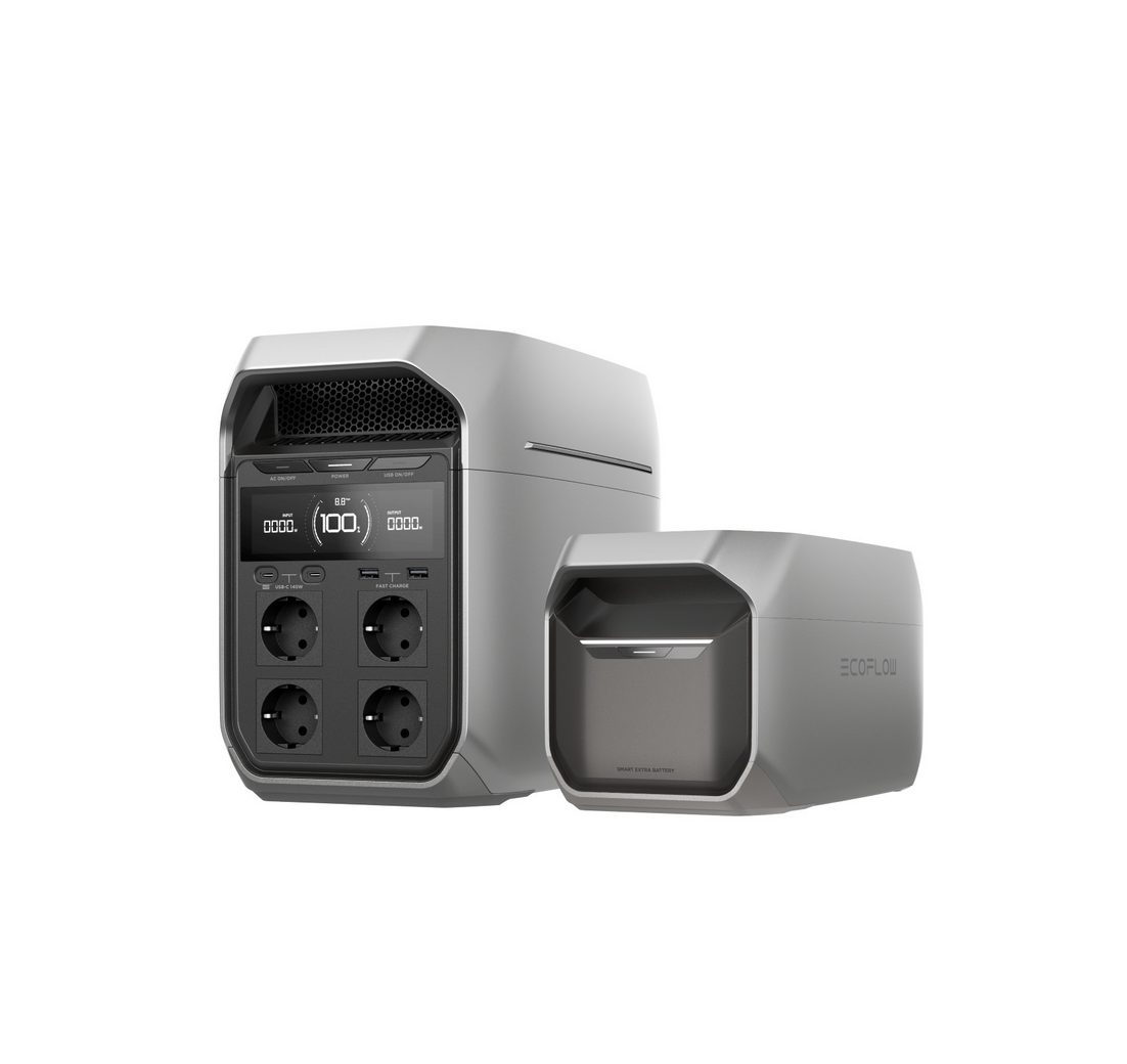 Ecoflow EcoFlow Powerstation DELTA 3 PLUS mit intelligentem Zusatzakku Powerstation