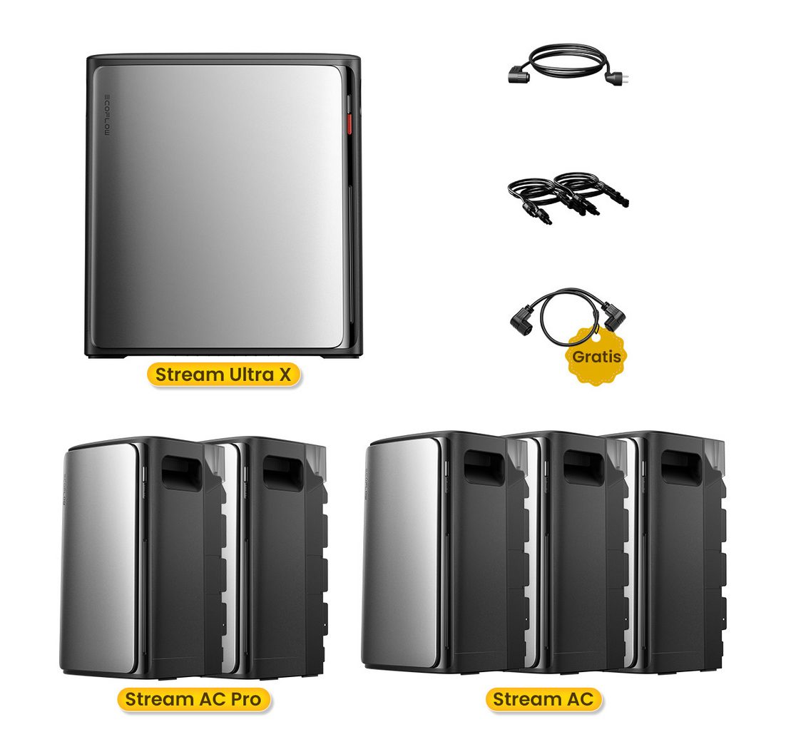 Ecoflow Balkonkraftwerk ECOFLOW STREAM Ultra X Speicher