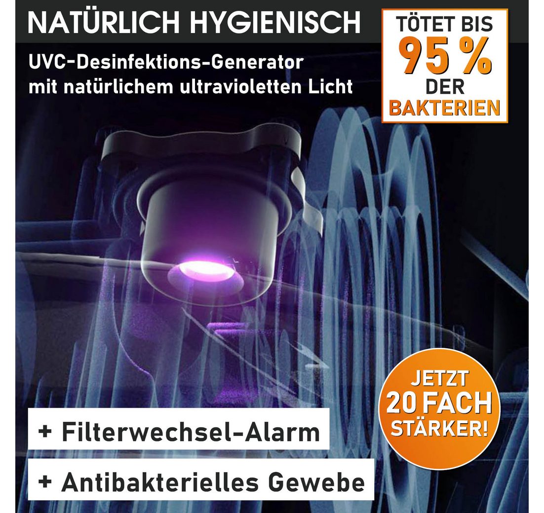 Aufblasfunktion per Knopfdruck Bubble Wellness Massage