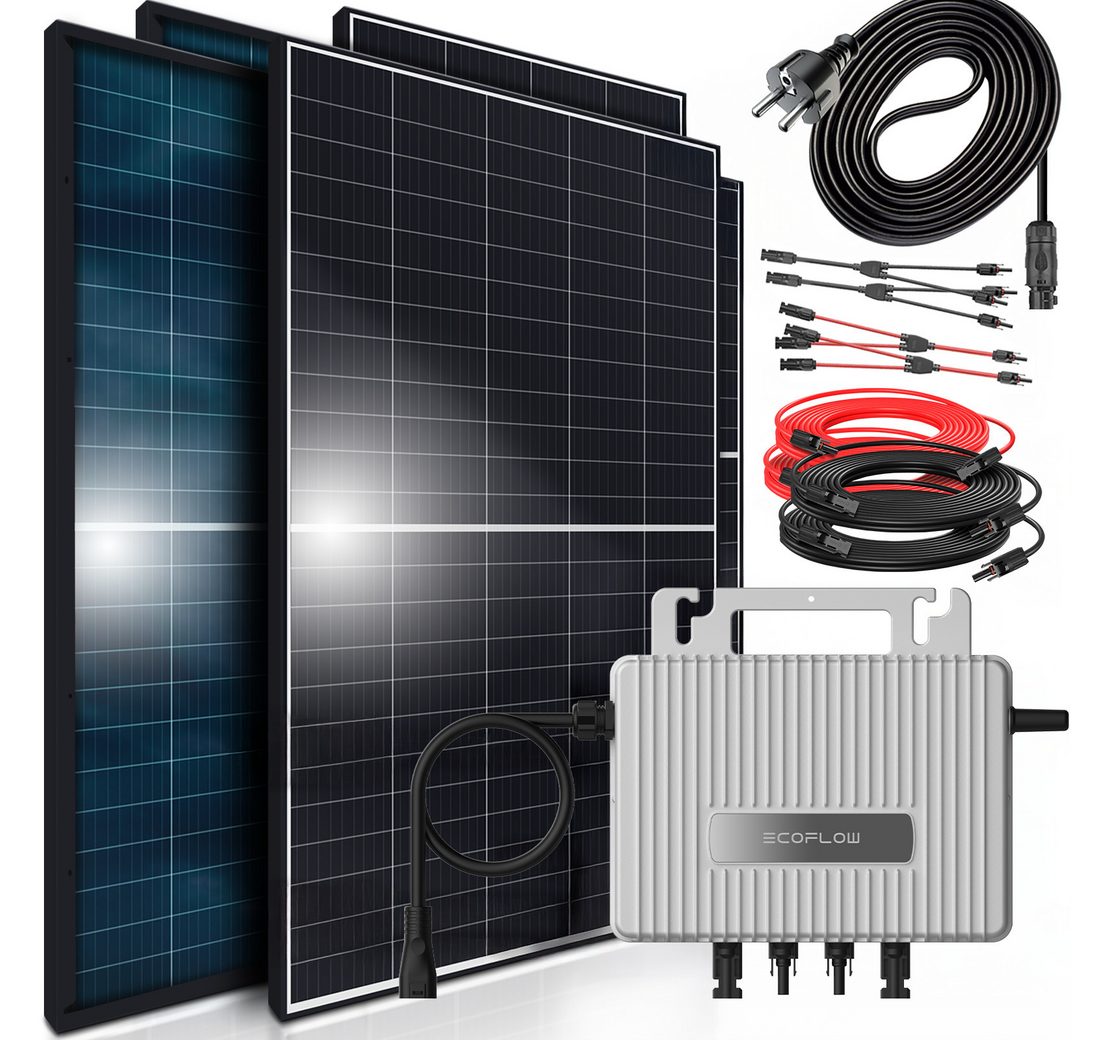 SUNNIVA Balkonkraftwerk 1760W/800W komplett Steckdose