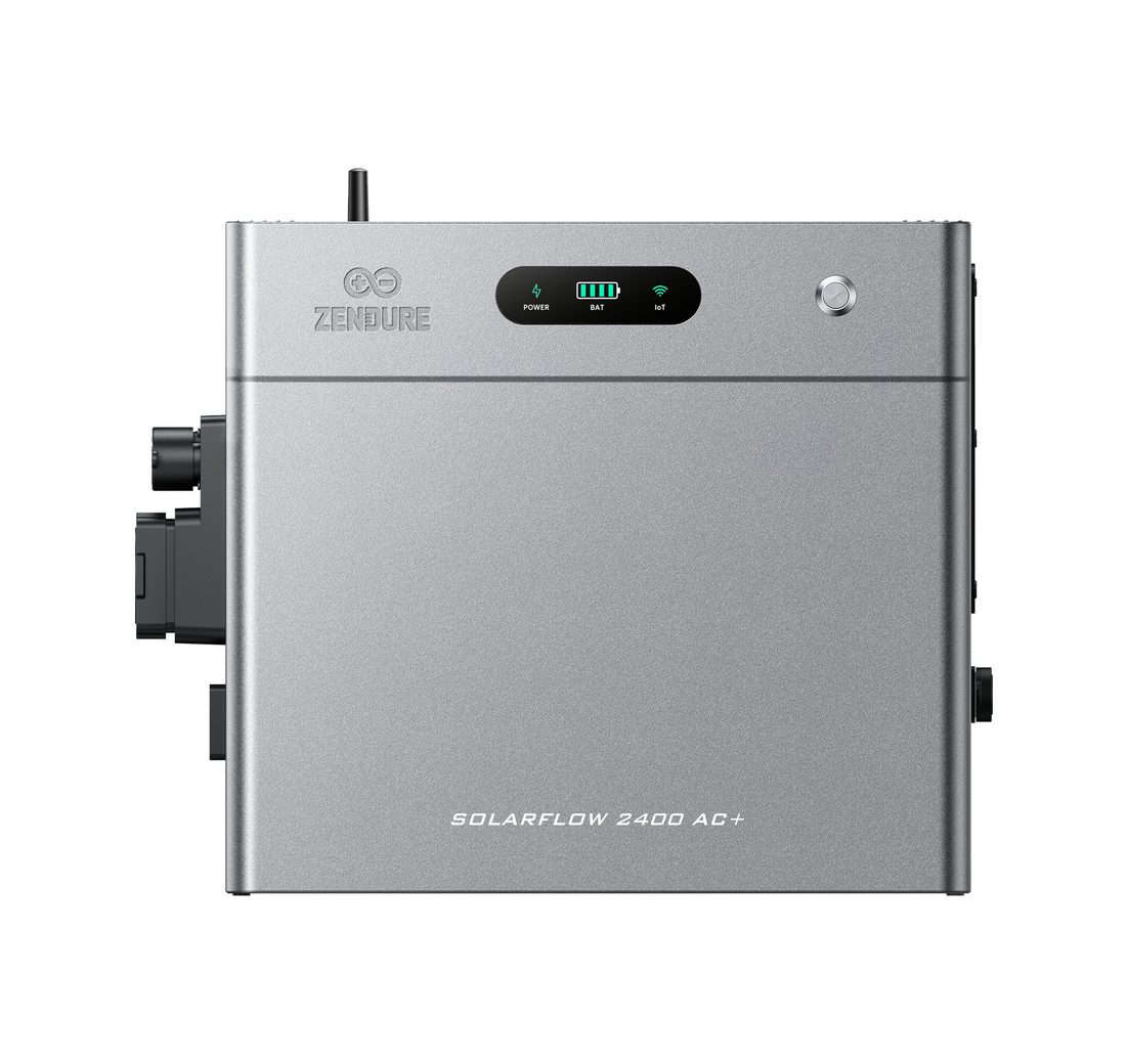 ZENDURE SuperCharged Balkonkraftwerk Zendure SolarFlow 2400 AC Plus mit 0/1/2/3/4/5 AB3000L Batterie