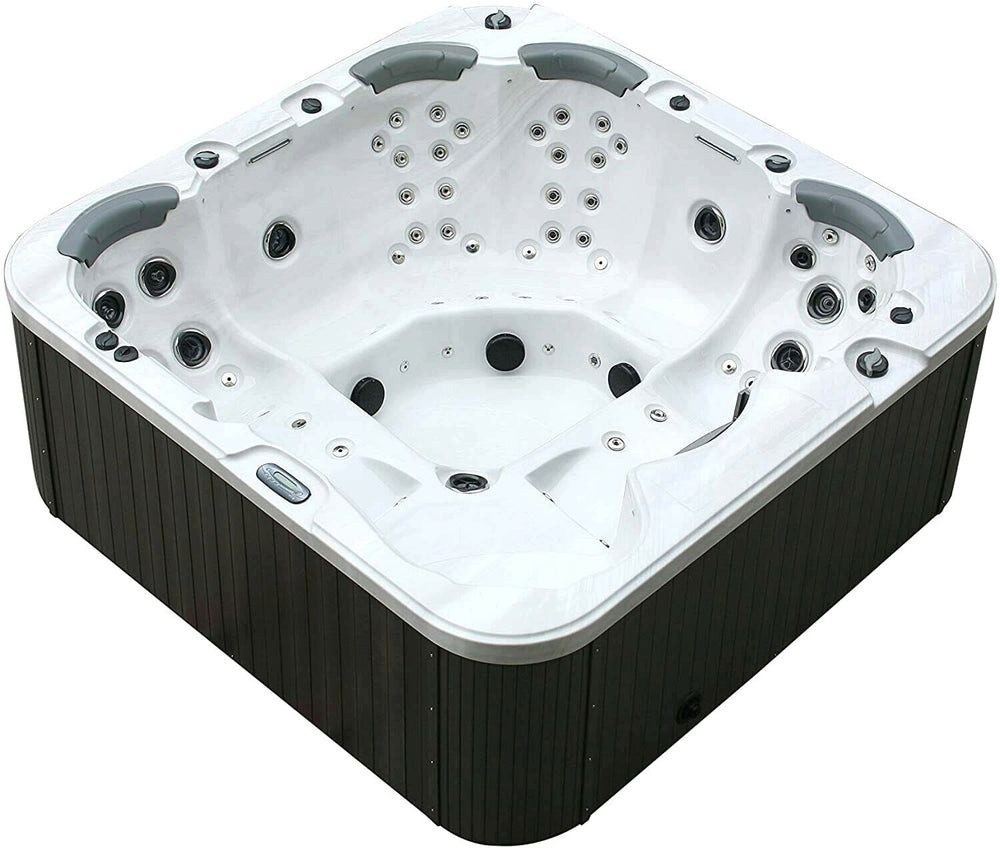 DEKO VERTRIEB BAYERN Whirlpool Luxus SPA LED Whirlpool SET 230x230 cm Farblicht+Outdoor+Indoor Pool 6