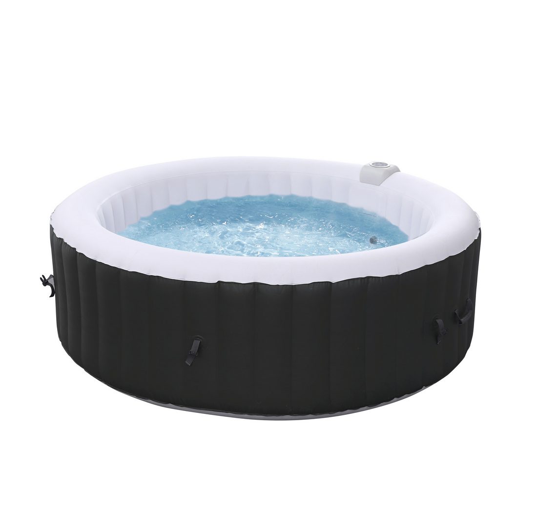 Arebos Whirlpool ROME aufblasbar für bis zu 6 Personen mit 130 Massagedüsen