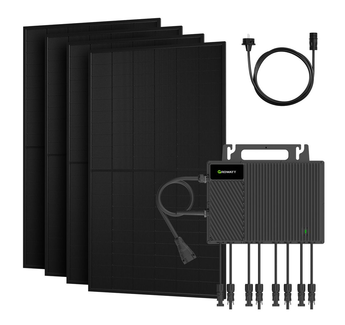 Growatt Balkonkraftwerk 2000W Komplettset Solaranlage