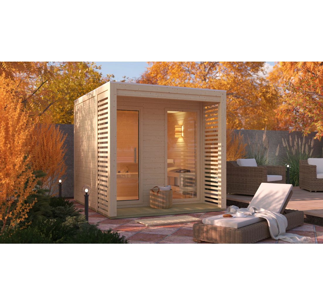 Karibu Saunahaus »Armin 2« naturbelassen