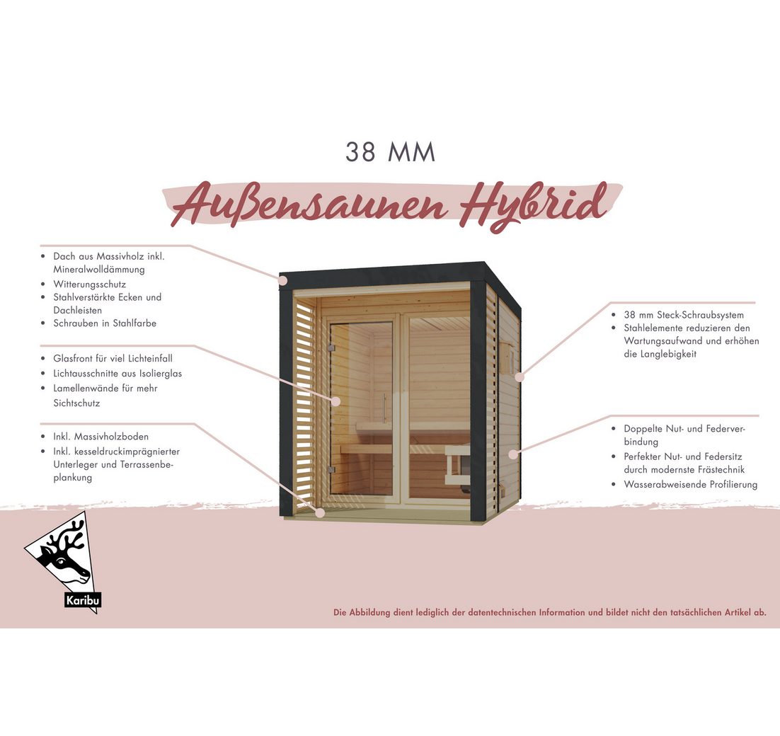 BxTxH: 276 x 276 x 231