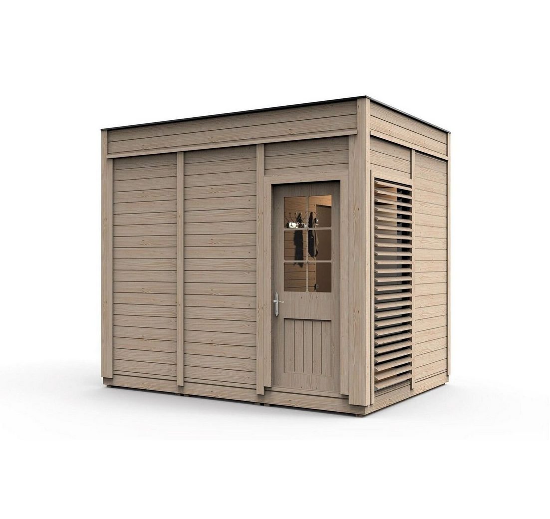 JVmoebel Saunahaus Woodpro Trockensauna aus Holz mit hochwertiger Verarbeitung