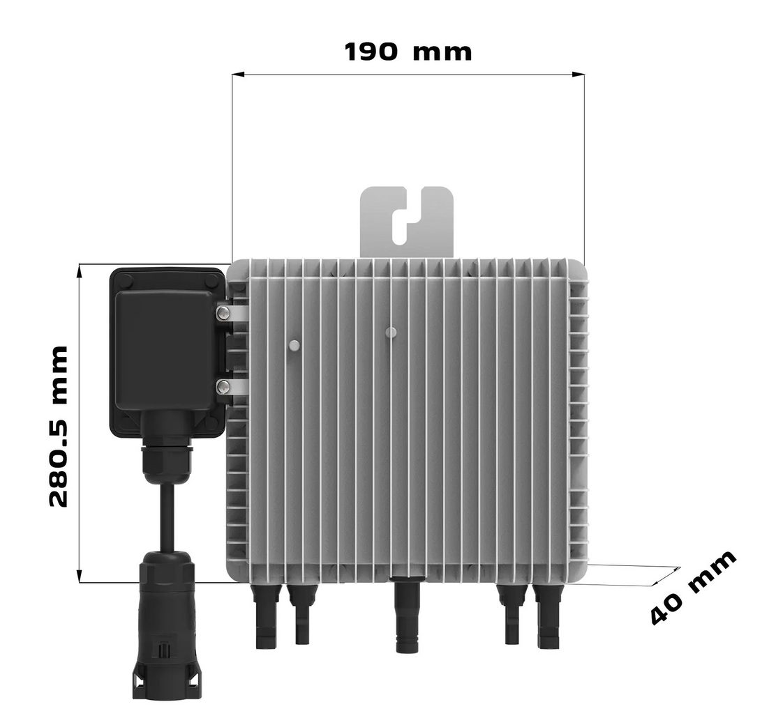 (Deye SUN-M80G4-EU-Q0 800W Micro-Wechselrichter