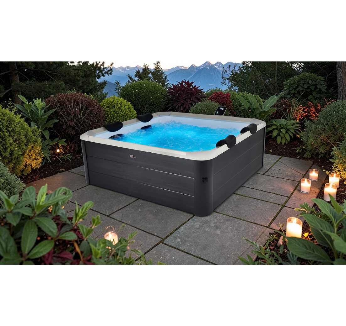 mSpa Whirlpool OSLO AERO PLUS XXL 180 x 180 x 65 cm Ganzjährig Outdoor Pool
