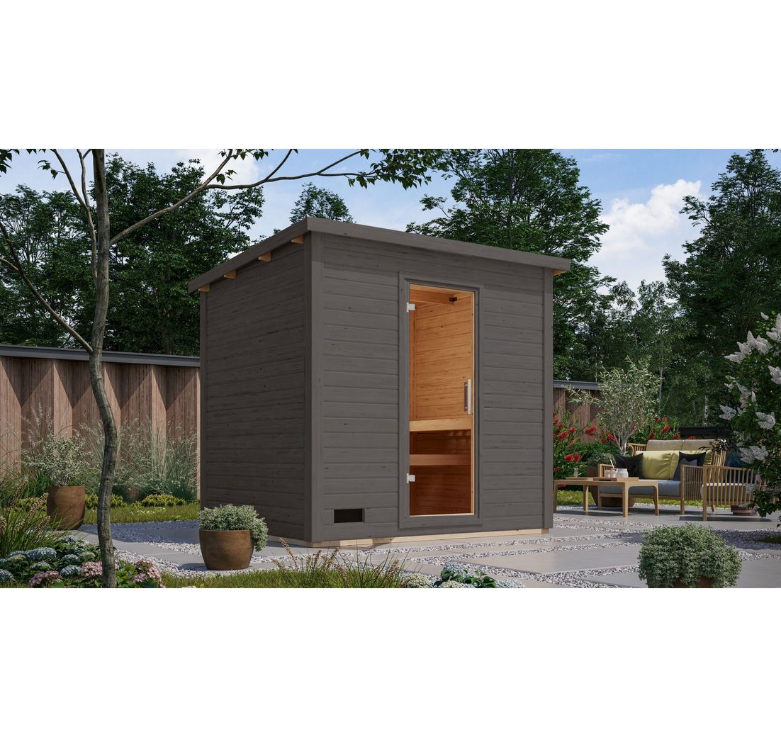 CHILLROI Saunahaus Außensauna Kaapi 4 Gartensauna