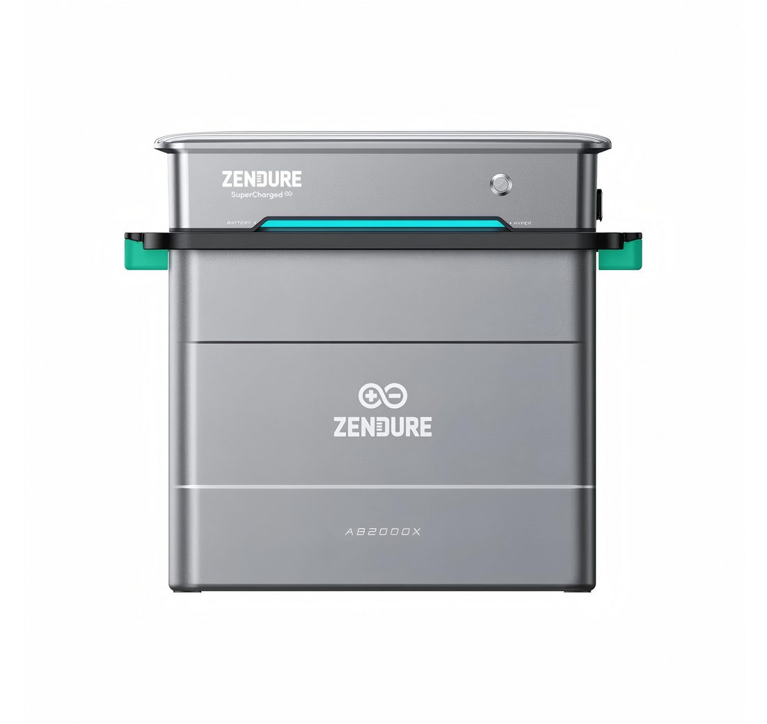 ZENDURE SuperCharged Balkonkraftwerk SolarFlow Hybrid Inverter Hyper 2000 mit 1/2/3/4 AB2000X Batterie