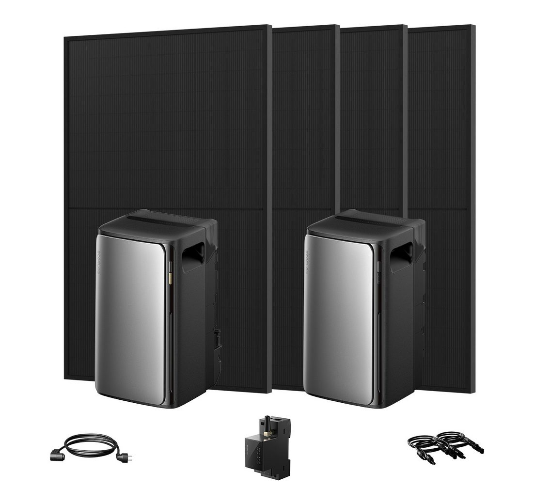 Ecoflow Balkonkraftwerk 1760W/1800W EcoFlow Stream Ultra All-in-One Speicher mit STREAM AC