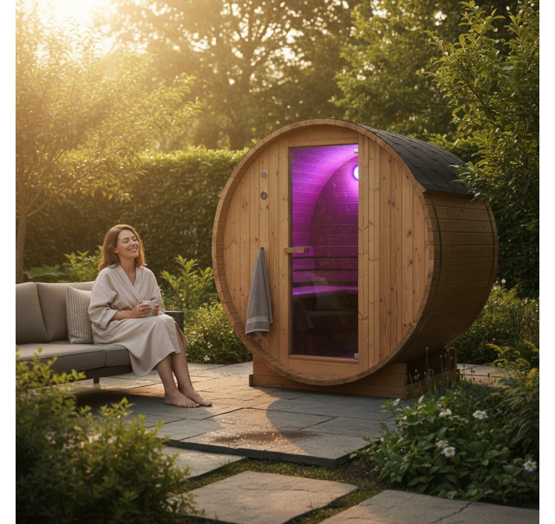 WELCON Saunahaus WELCON Saunafass 2 Personen